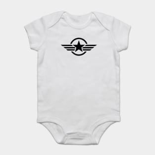 Black Star Wings Baby Bodysuit